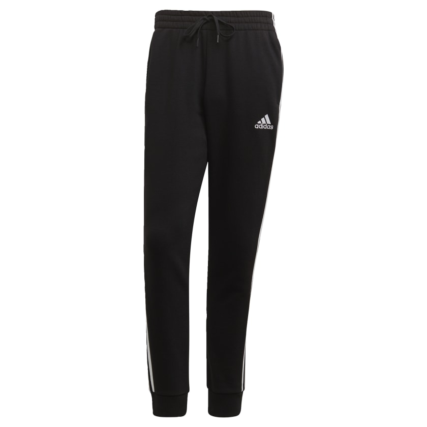 Men's Essentials French Terry Tapered-Cuff 3-Stripes Pants