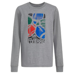 Kids' Long Sleeve Graphic Heather Tee