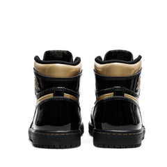 NIKE AIR JORDAN1 RETRO HIGH BLACK METALLIC GOLD 2020 GS (NEW)