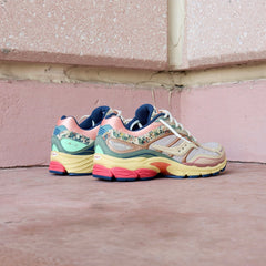 Mens Saucony ProGrid Omni 9 Kissaten (Beige/Blue)