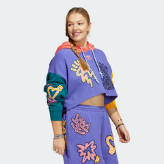 Women's Love Unites Crop Hoodie (Plus Size)