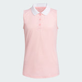 Kids' Ottoman Striped Sleeveless Polo Shirt