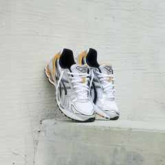 Mens Asics Gel-Kayano 14 (White/Pure Gold)