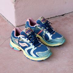 Mens Saucony ProGrid Triumph 4 Kissaten (Blue/Beige)