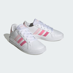 Kids' Grand Court Lifestyle Tennis Lace-Up Shoes
