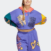 Women's Love Unites Crop Hoodie (Plus Size)