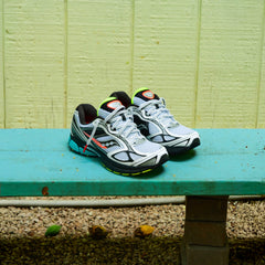 Mens Saucony ProGrid Guide 7 (White/Teal)