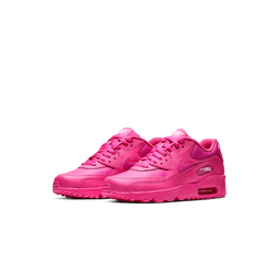 Girls' Nike Air Max 90 Leather "Laser Fuchsia"