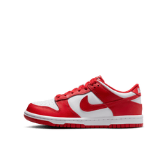 Big Kids' Nike Dunk Low "White University Red"