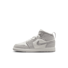 Little Kids' Jordan 1 Mid SE "Smoke Grey-Sail"