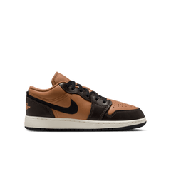 Big Kids' Air Jordan 1 Low SE BG "Flax Baroque Brown"