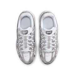 Big Kids' Nike P-6000 "White & Metallic Silver"