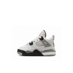 Baby/Toddler Jordan 4 Retro "White Cement" (TD)