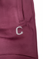 Men's The Closet Inc. Zip Fleece Bottom (Burgundy)