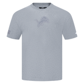 Men's Pro Standard NFL Detroit Lions Reverse French Terry Cotton Jersey Drop Shoulder Tee