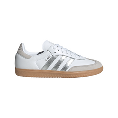 Women's Adidas Samba OG W "White Silver Metallic Grey"