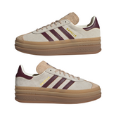 Women's Adidas Gazelle Bold W "Cream White Maroon"