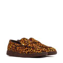 Adidas Women Handball Spezial Loafer Leopard Print Dark Brown KJ2526