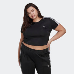 Women's Adicolor Classics Crop 3-Stripes Tee (Plus Size)