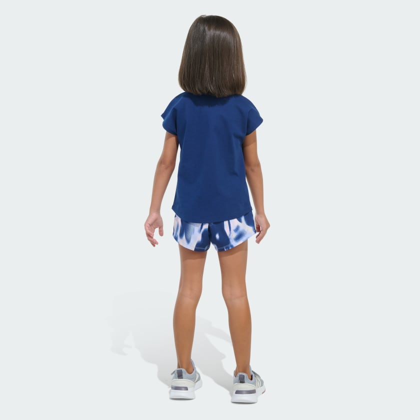 Kids' Two-Piece Cap Sleeve Tee and Woven Shorts Set