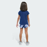 Kids' Two-Piece Cap Sleeve Tee and Woven Shorts Set