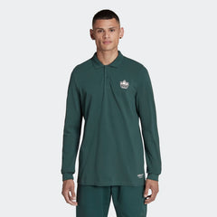 Men's Graphics Campus Long Sleeve Polo Shirt