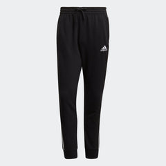 Men's Essentials French Terry Tapered Cuff 3-Stripes Pants