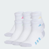 Athletic Cushioned 6-Pack Quarter Socks Kids
