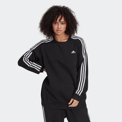 Women's Essentials 3-Stripes Fleece Sweatshirt (Plus Size)