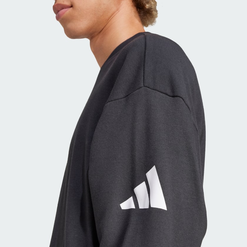 Men's Essentials Loose Fit 3 Bar Logo Sweatshirt