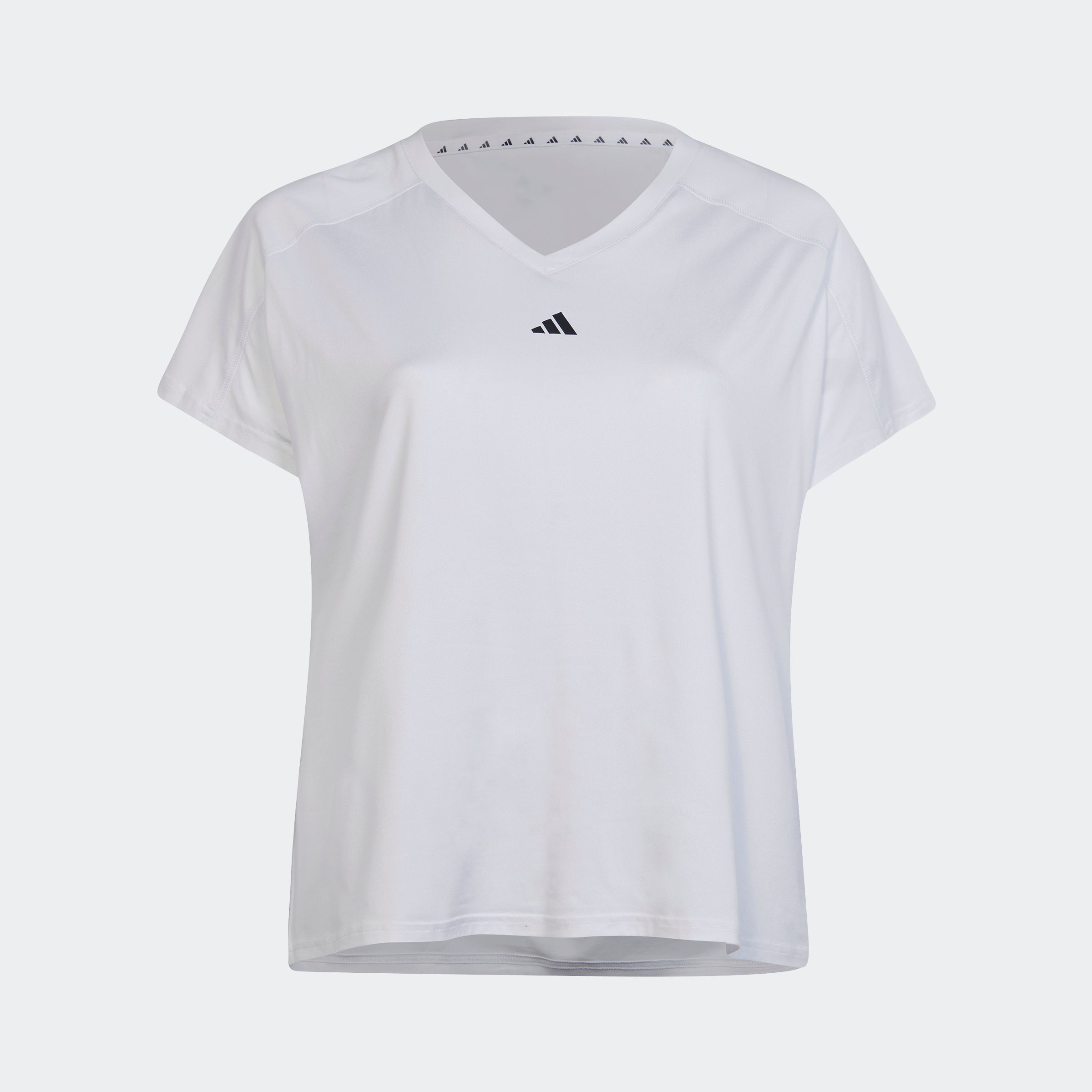 Women's AEROREADY Train Essentials Minimal Branding V-Neck Tee (Plus Size)