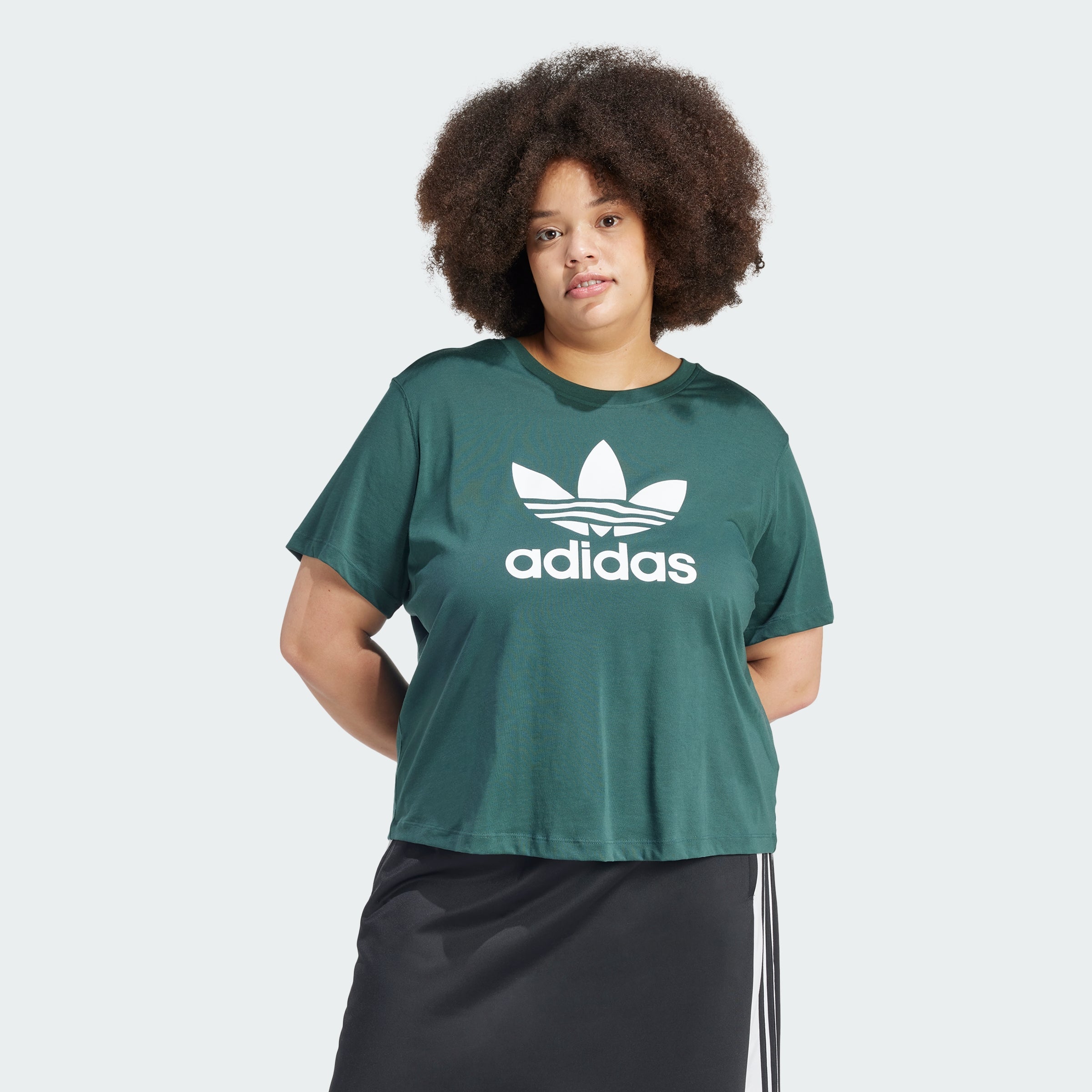 Women's Adicolor Trefoil Boxy Tee (Plus Size)