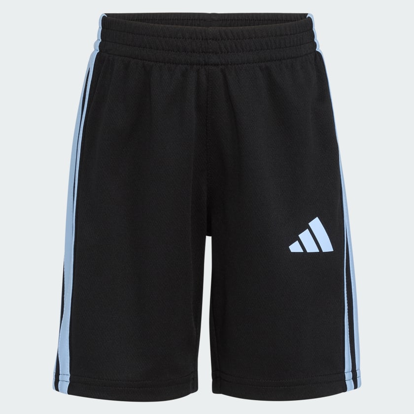 Kids' Two-Piece Short Sleeve Graphic Cotton Tee and 3-Stripes Shorts Set