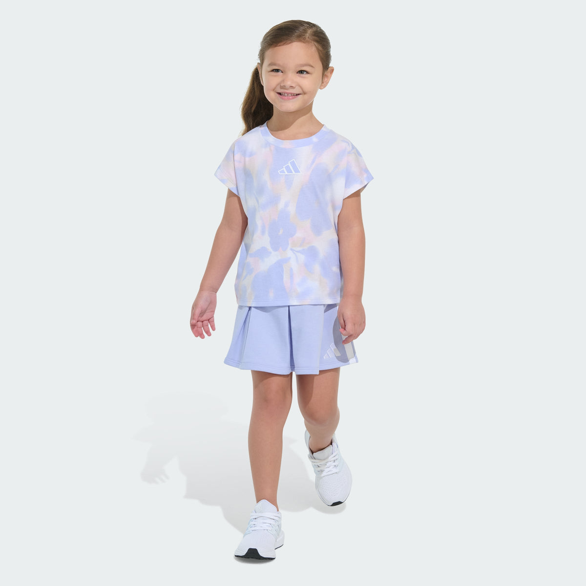 Kids' Two-Piece Printed Sleeveless Box Tee and French Terry Skort Set