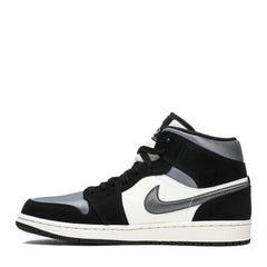 NIKE AIR JORDAN1 MID SE SATIN GREY TOE -
