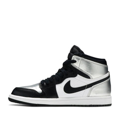 NIKE AIR JORDAN1 HIGH SILVER TOE PRESCHOOL -