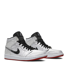 NIKE AIR JORDAN1 MID CLOT FEARLESS WHITE (NEW)