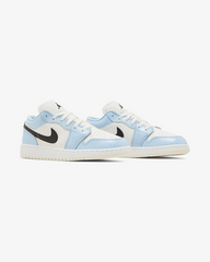 NIKE AIR JORDAN1 LOW ICE BLUE BLACK GS