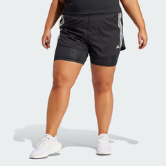 Women's Own the Run 3-Stripes 2-in-1 Shorts