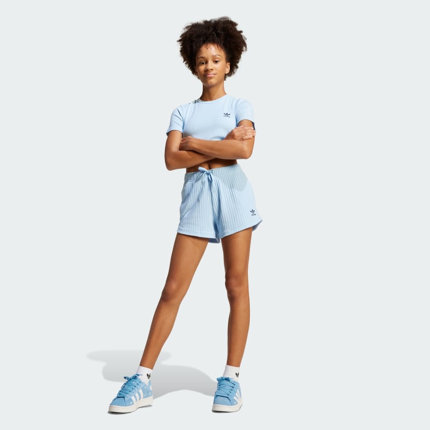 Kids' Ribbed Crop Tee Kids