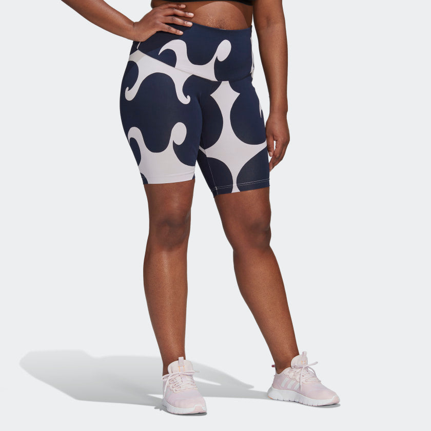 Women's Marimekko Rib Knee-Length Short Tights (Plus Size)