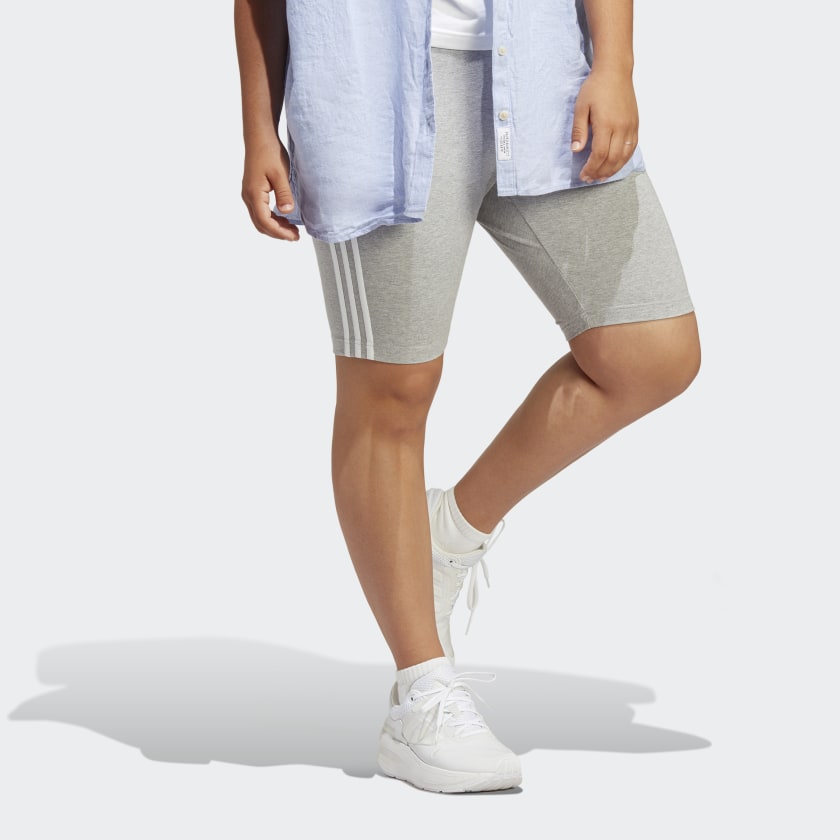 Women's Essentials 3-Stripes Bike Shorts (Plus Size)