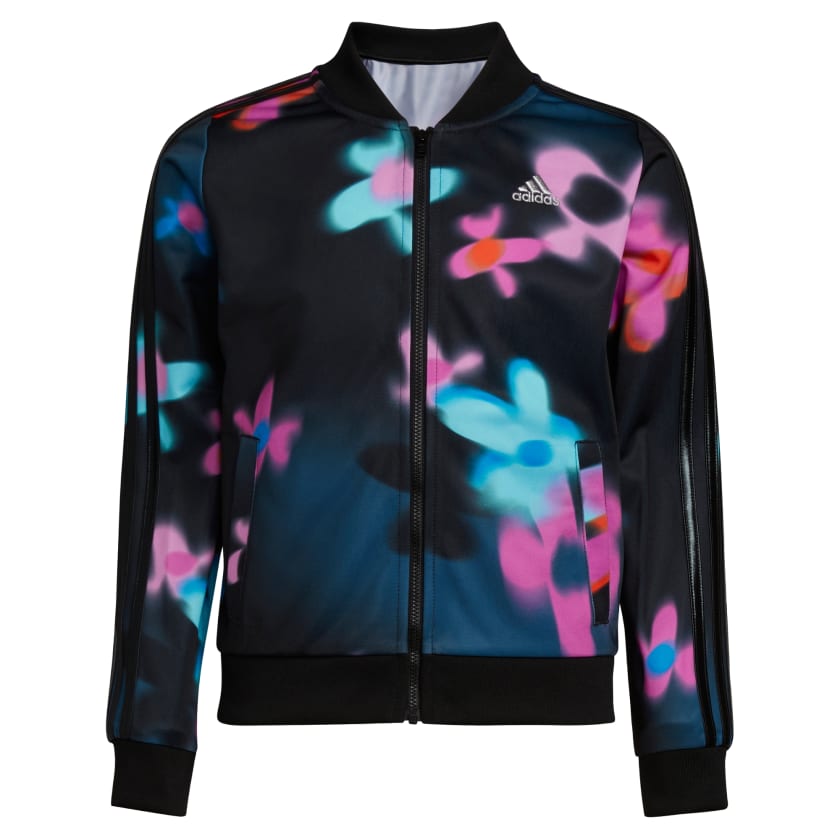 Kids' Allover Print 3-Stripes Tricot Jacket