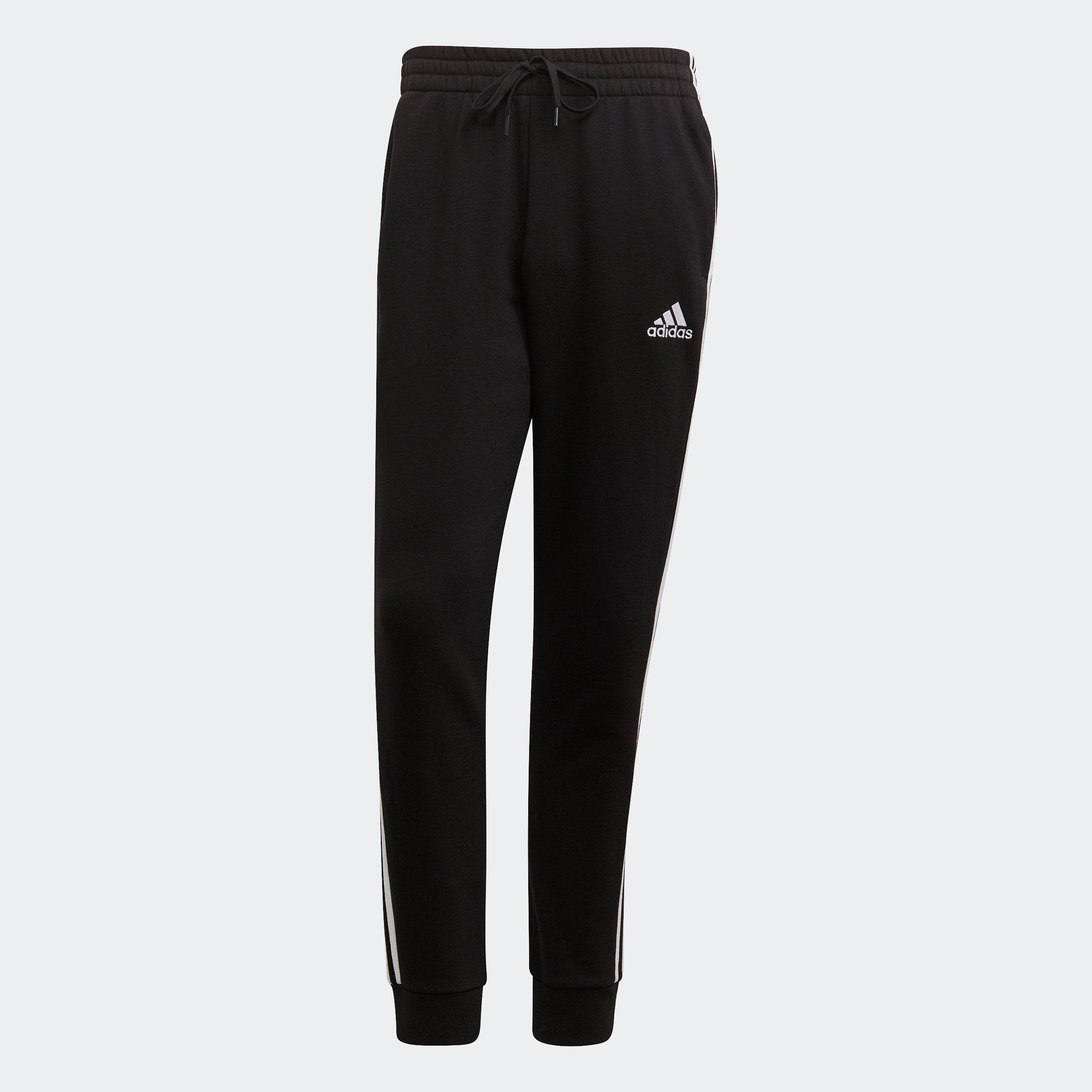 Men's Essentials French Terry Tapered-Cuff 3-Stripes Pants