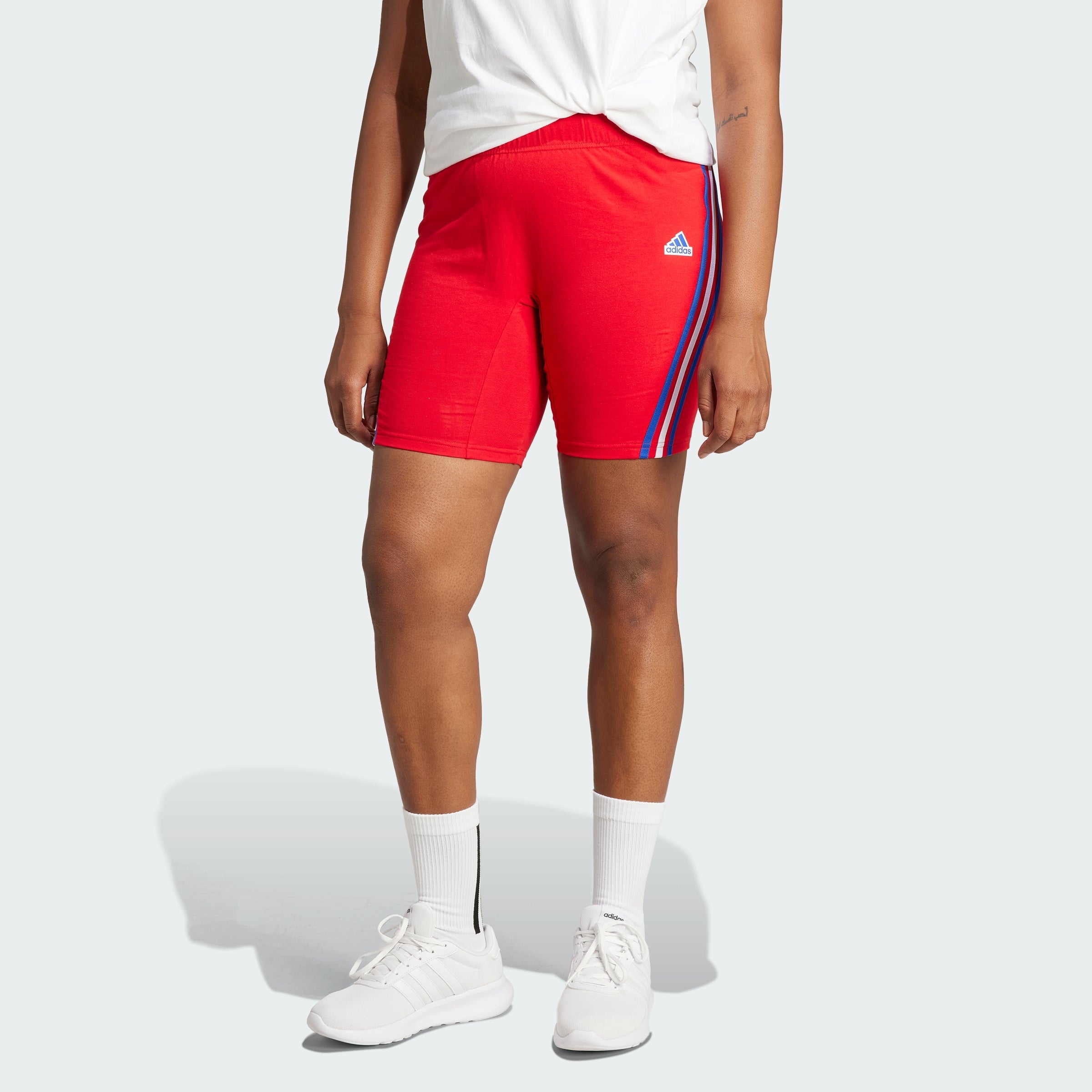 Women's Future Icons 3-Stripes Biker Shorts (Plus Size)
