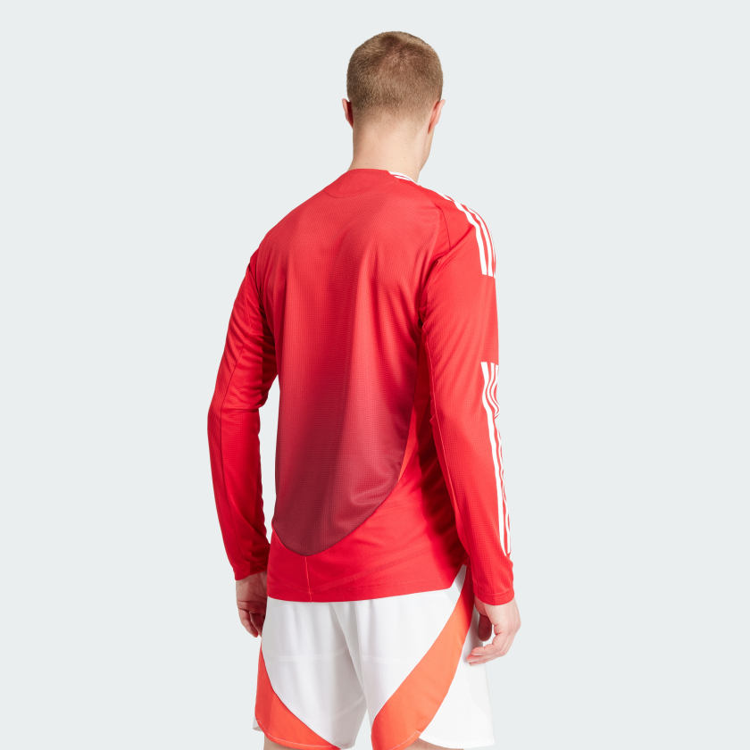 Men's Manchester United 24/25 Long Sleeve Home Authentic Jersey