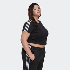 Women's Adicolor Classics Crop 3-Stripes Tee (Plus Size)
