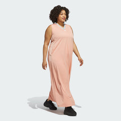 Women's adidas Tiro Cut 3-Stripes Soft Mesh Long Dress (Plus Size)
