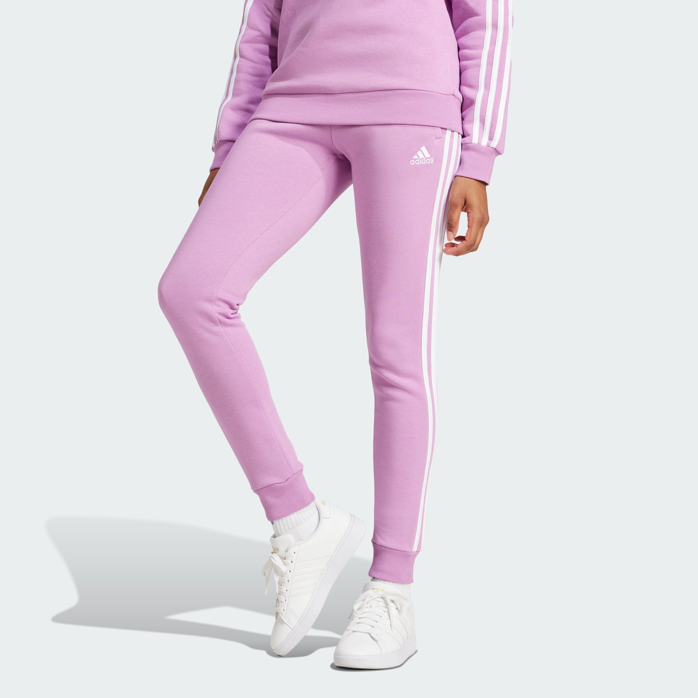 Women's Essentials 3-Stripes Fleece Pants