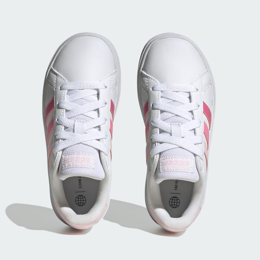 Kids' Grand Court Lifestyle Tennis Lace-Up Shoes